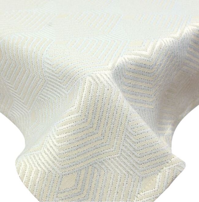 Kleopatra, elegancki obrus, krem, wym.140x220cm