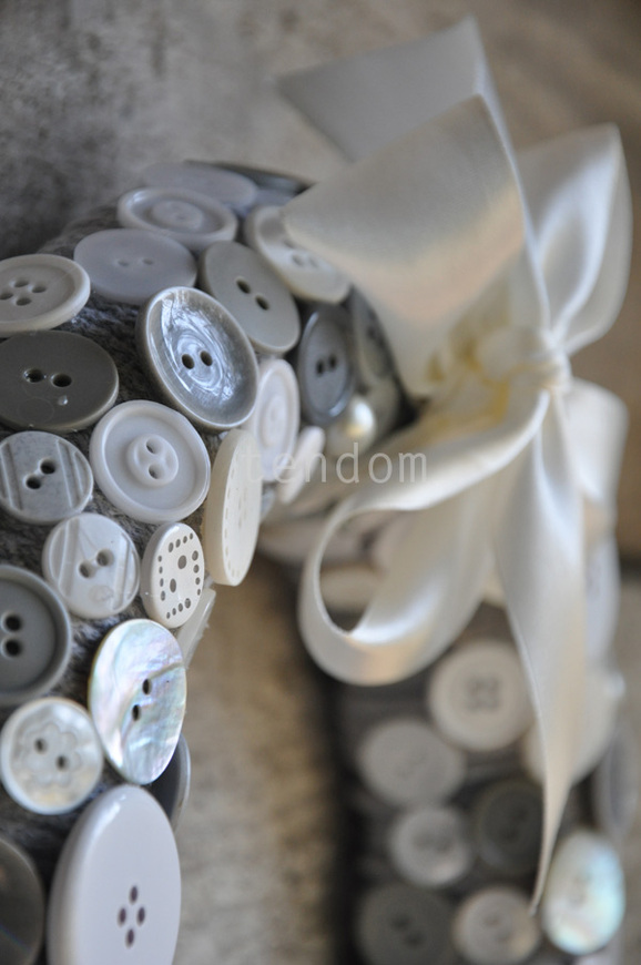 wianek dekoracyjny Button, śr. 26cm