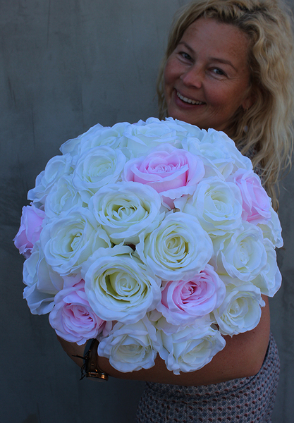 duży flowerbox / kompozycja kwiatowa / bukiet Mariella, wys.38cm