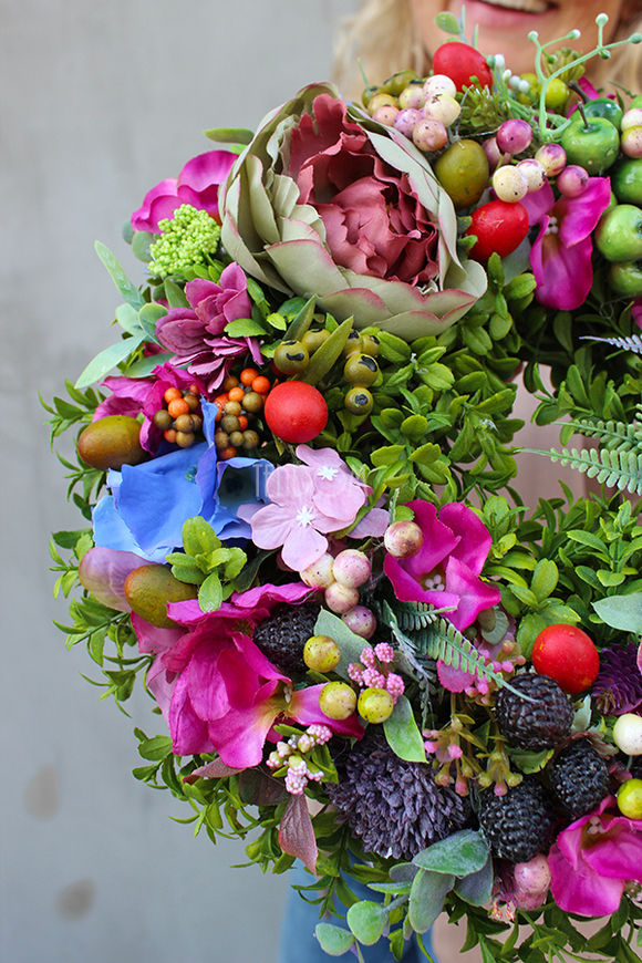 dekoracyjny wianek na drzwi Samila, śr.32cm