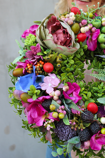 dekoracyjny wianek na drzwi Samila, śr.32cm