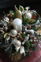 atrakcyjny świąteczny flowerbox/stroik, Radość Dzieciństwa, wys.30cm 