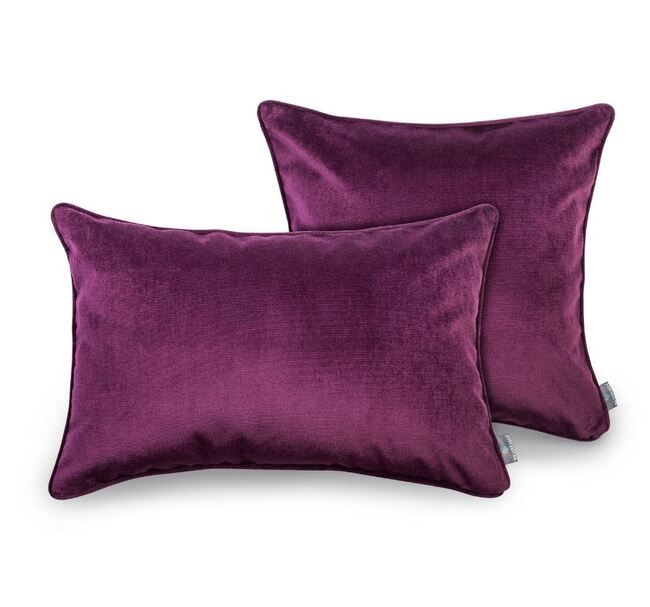 poduszka dekoracyjna welurowa, Velvetia, fiolet, wym.40x60cm 