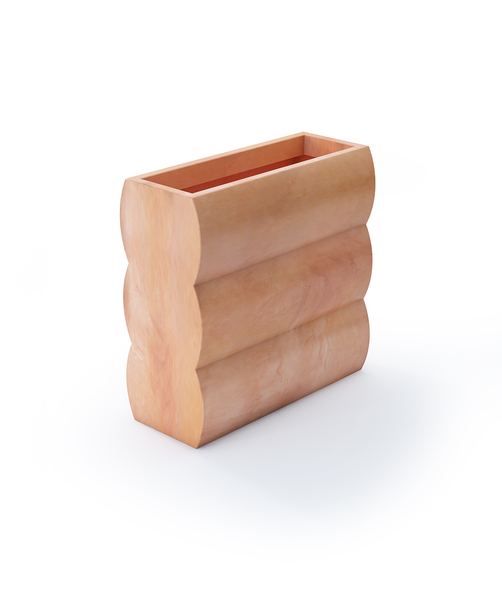 Nyx, nowoczesna donica (kolor terakota), wysoka, wys.70x70x25cm