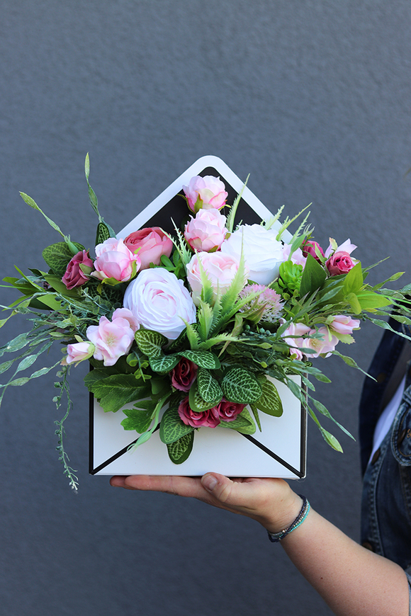 box - koperta z kwiatami, Finessa, wym.30x20x6.5cm 