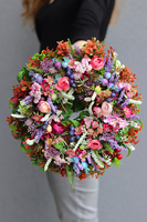 atrakcyjny kwiatowy wianek, Monisa Heather, śr.33cm