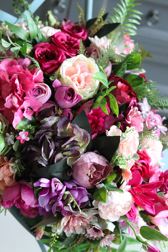 Janina New, kompozycja kwiatowa nagrobna wys.35cm