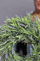 dekoracyjny wianek Lawendowy, śr.34cm