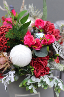 Fenicja, zimowy welurowy flowerbox, wys.50cm 