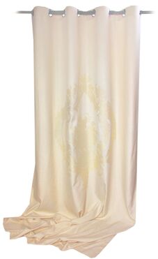 Zefirra, elegancka zasłona, krem, 140x270cm