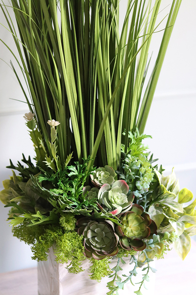 Manuello, trawa sztuczna & sukulenty w gąbce do Twojej donicy, wys.70cm