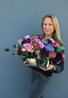 dekoracja kwiatowa glamour Monique, wym. 30x34x50cm