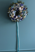 Blue Ocean 2, dekoracyjny wianek na drzwi, śr.30cm