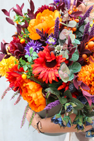 Energia Jesieni, kompozycja kwiatowa / bukiet / Flowerbox wys.55cm 