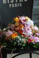 komplet dekoracji wiosennych Salla, wianek & kula kwiatowa, komplet