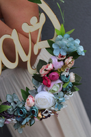 dekoracyjny wianek na ślub / wesele / rocznicę, Mąż, Santorini, śr.40cm