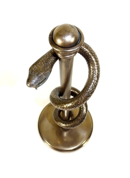 Laska Eskulapa, elegancka figurka, wys.30cm
