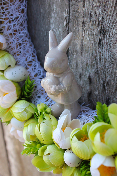 dekoracyjny wianek Zielony, śr.30cm 