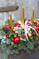 kompozycja świąteczna / stroik Przy Stole, wys.36cm 