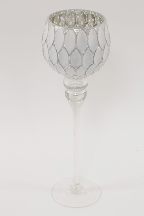 elegancki świecznik glamour, Forester White, wys.40cm 