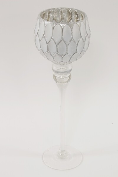 elegancki świecznik glamour, Forester White, wys.40cm 