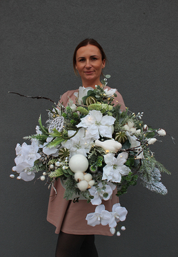 box świąteczny Królowa Śniegu Deluxe, wys.56cm 