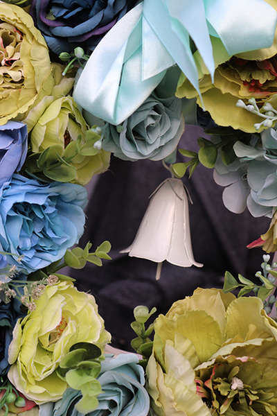 Marianna, elegancki wianek z dzwoneczkiem, śr. 40cm