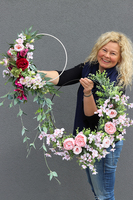 Lumina Subtelle, wyjątkowy wianek na drzwi na obręczy, śr.40cm