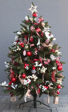 choinka sztuczna, dekoracyjna na stojaku, Christmas with tenDOM, wys.155cm