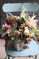 bogata kompozycja wielkanocna ze złotą kurą, Zorza, wys.43cm 