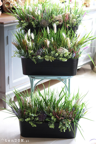 Majowa Łąka, zielona kompozycja w twojej donicy, wym.38x70x30cm