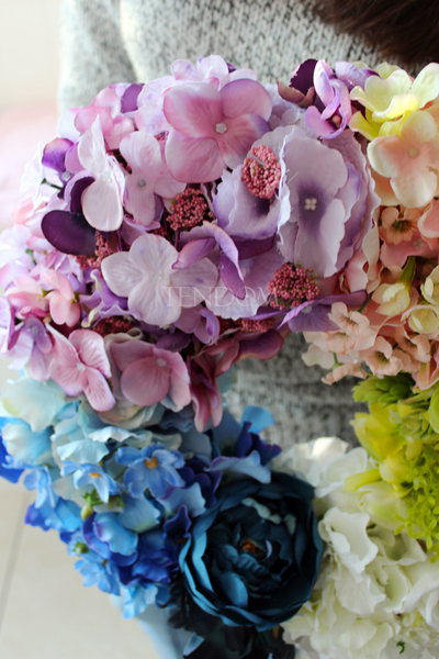 dekoracyjny wianek na drzwi Beautiful Colours, śr.37cm