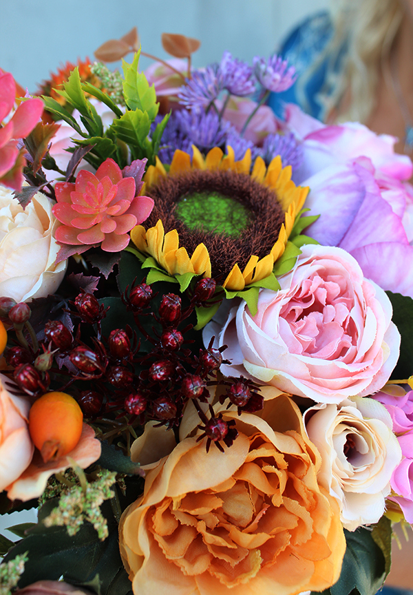 Enigma, bukiet / flowerbox / kompozycja, wys.30cm