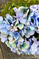 ładny wianek z hortensji Hellada, śr.27cm 
