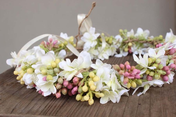 Alicja, komunijny kwiatowy wianek na głowę, rozmiar uniwersalny