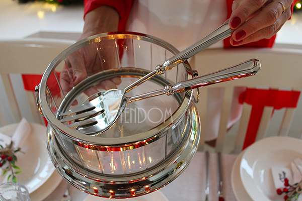 Glamour, komplet sztućcy do serwowania, dł.25cm