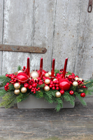 bożonarodzeniowy stroik / kompozycja Green Canoe, wys.29cm 