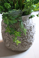 Caletto, modna dekoracja ze sztucznych traw & sukulentów, wys.120cm