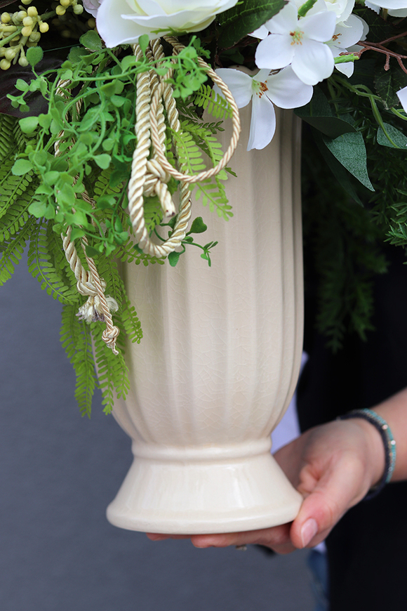 Dangelo, szlachetna kompozycja w ceramicznym naczyniu, wys.56cm