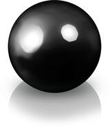 kula dekoracyjna fiberglass Black śr.40cm