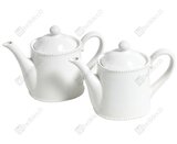 OD RĘKI Parma, dzbanek porcelanowy imbryk biały, wym.21.74x10.7x15.8cm