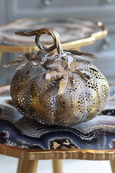 ażurowy lampion Dynia B, wym.21x19x19cm