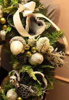 bożonarodzeniowy wianek do podwieszenia, Crista, śr.80cm