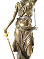 elegancka figurka, Temida, wys.35cm