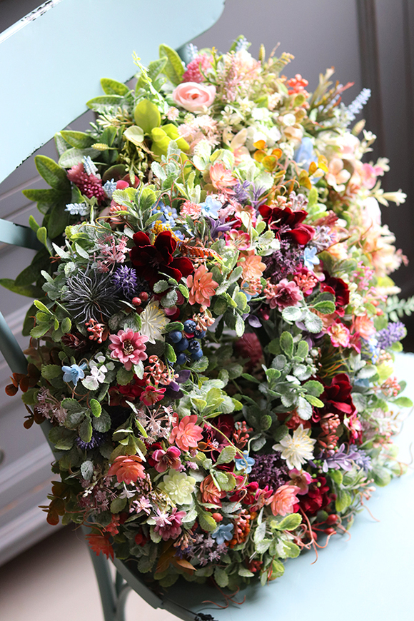 Kerana, barwny wianek na drzwi, śr.36cm 