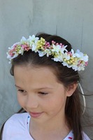 Alicja, komunijny kwiatowy wianek na głowę, rozmiar uniwersalny