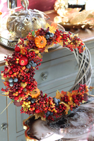 dekoracyjny wianek Złota Jesień, śr.44cm