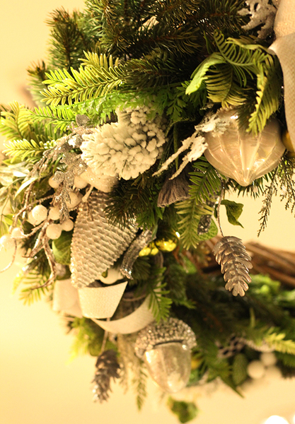 bożonarodzeniowy wianek do podwieszenia, Crista, śr.80cm