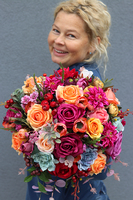 barwna kompozycja w koszu Melancholia Big wys.36cm 