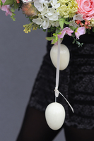 Gerrano, elegancki wielkanocny wianek z zawieszką z jajeczkami, śr.35cm